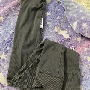 Gymshark Ribbed Gray Leggings